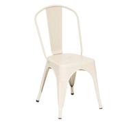 Atmosphera - Chaise NIKO Empilable - Argile - L 48 x P 45 x H 85 cm - Acier - pour Cuisine, Salle à Manger