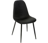 Atmosphera - Chaise Nokas - Pied en métal - Noir Noir G