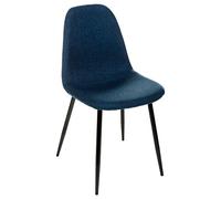 Chaise Bleu Navy Tyka Avec Pieds En Métal Atmosphera