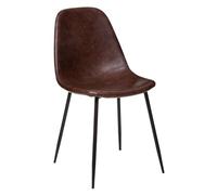 Atmosphera - Chaise Vladi Cognac Effet Cuir