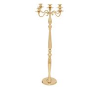 Atmosphera - Chandelier 5 têtes h.100cm métal doré