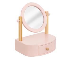 Atmosphera Charly Jeu coiffeuse à poser enfant rose - 22 x 16 cm