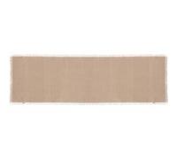 Atmosphera - Chemin de table à franges MAHA - 38 x 140 cm - Beige - Maha Beige G