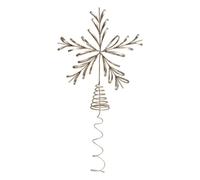 Atmosphera - Cimier métal Flocon Champagne 31cm