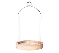 Atmosphera - Cloche - Verre et Bois - H19 cm