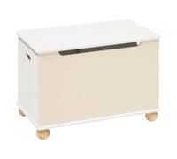 Atmosphera - Coffre fermé Enfant bouli Beige 60x36x41,5 cm