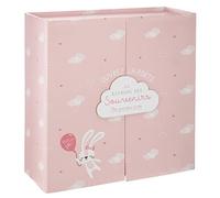 Atmosphera - Coffret Cadeau de Naissance Royaume des Souvenirs 22x22 cm - Rose