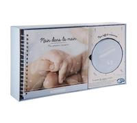 Coffret empreinte et album photo bleu TU