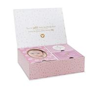 Atmosphera Coffret naissance Boîte souvenir et photo Rose