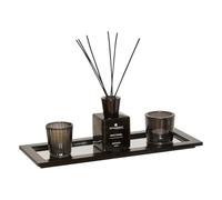 Atmosphera Créateur d'intérieur – Coffret senteur Lucio – 4 pièces 36 cm Fève Tonka – Noir