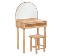 Coiffeuse et tabouret enfant hévéa 55x100cm - Atmosphera createur d'interieur