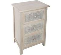 Commode Ethnique Hina - L. 48 X H. 80 Cm - Gris Gris