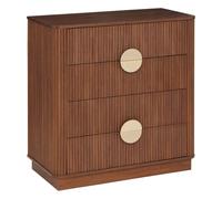 Atmosphera Commode Wany 4 tiroirs marron 80 x 40 cm