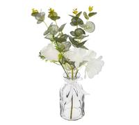 Atmosphera - Composition Eucalyptus Artificielle - Vase en Verre - H39 cm