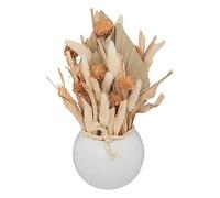 Compo fleurs séchées ""Sea view"" céramique H25cm - Atmosphera Créateur d'intérieur