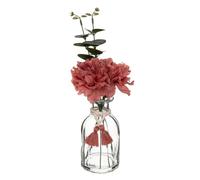 Atmosphera - Composition Florale en Vase Carmen H30 cm - Rouge Cerise