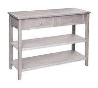 Atmosphera - Console Charme - Bois Blanchi - 2 tiroirs