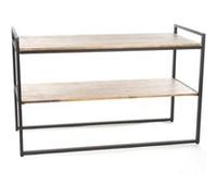 Atmosphera - Console Edena - 2 Plateaux - Bois d'Acacia Marron G