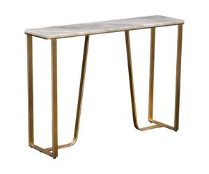 Atmosphera - Console Graphite rectangulaire 32x120cm doré