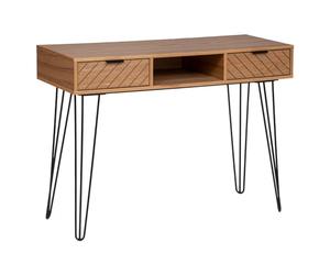Atmosphera - Console Naomi - 2 tiroirs - Bois et métal