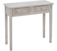 Atmosphera – Console traditionnelle en bois Charme – L. 80 x H. 76 cm – Marron
