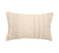 Atmosphera - Coussin Beryl rectangulaire, 30 x 50 cm, couleur beige