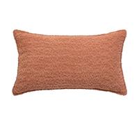 Atmosphera - Coussin bouclette Soana - Déhoussable rectangulaire 30x50 cm Terracotta