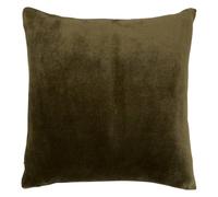 Atmosphera - Coussin Carré Ollis 38 x 38 cm, Finition Velours, Déhoussable - pour Canapé, Lit, Chambre, Salon