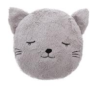 Atmosphera Coussin enfant Chat en fausse fourrure D28 cm