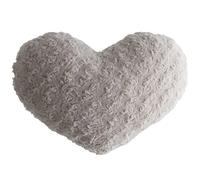 Atmosphera - Coussin Coeur - Bouclette - Beige - 28x36 cm