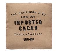 Atmosphera – Coussin de sol Cacao marron 40 x 40 cm