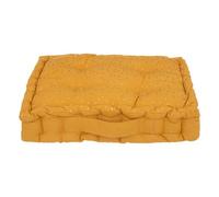 Atmosphera - Coussin de Sol Enfant Berlingot - Coton - Jaune Ocre - 40x40 cm