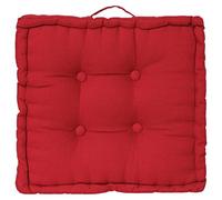 Atmosphera - Coussin de Sol Rouge 40x40 cm