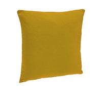 Atmosphera - Coussin déhoussable Coton - Jaune Ocre - 38x38 cm