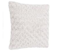 Atmosphera - Coussin déhoussable en Fourrure Bou cru 45 x 45 cm
