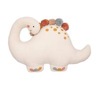 Atmosphera Coussin enfant Dinosaure pompons Coton 40x30 cm Ivoire