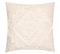 Atmosphera - Coussin Inca - Coton tufté - Ivoire - 40x40 cm