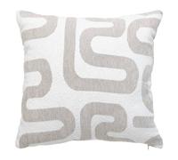 Atmosphera - Coussin Jacquard Safina Beige Lin 40x40cm
