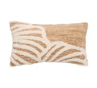 Atmosphera - Coussin loomia rectangulaire, 30 x 50 cm, couleur beige