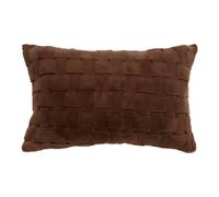 Atmosphera - Coussin Nalia Rectangulaire, 50 x 80 cm, Marron