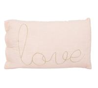 Atmosphera Coussin rectangulaire en tissu non tissé, rose