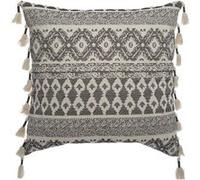Atmosphera - Coussin Rituality carré déhoussable - 60x60cm - Noir et Blanc - Rituality Noir G