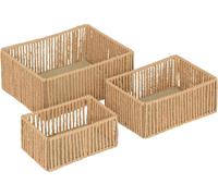 Atmosphera createur d'interieur - 3er-set körbe "ali" braun s m l