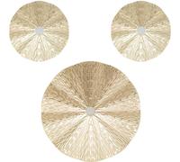 Atmosphera createur d'interieur - 3er-set wanddeko leslie metall gold d22 225 335cm
