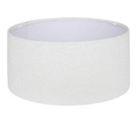 Atmosphera Créateur d'intérieur - Abat Jour en Tissu Bouclette "Beline" 50cm Blanc Blanc