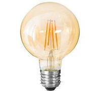 Atmosphera Créateur d'intérieur - Ampoule À Led "Ronde" 14cm Ambre AMBRE G