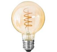 Atmosphera - Ampoule LED Globe ambrée - filament torsadé E27 D10 cm