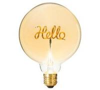 Atmosphera Créateur d'intérieur - Ampoule Décorative à Filament "Hello" 17cm Ambre Orange G