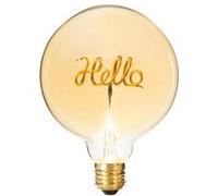 Atmosphera Créateur d'intérieur - Ampoule Décorative à Filament "Hello" 17cm Ambre Orange G