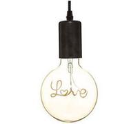 Ampoule E27 Led Suspension "Love" 17cm Ambre